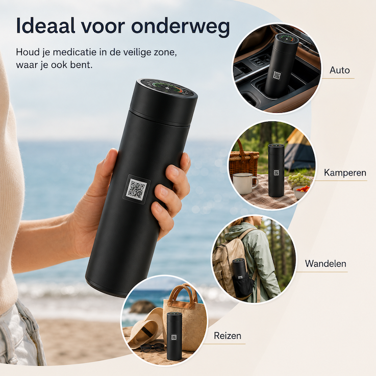 MediCool Pro Medicijnkoeler – 60 uur binnen de veilige zone, zonder stroom