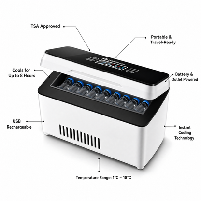 PeptiCool - Elektrische Peptide & Insuline Koeler met Touchscreen